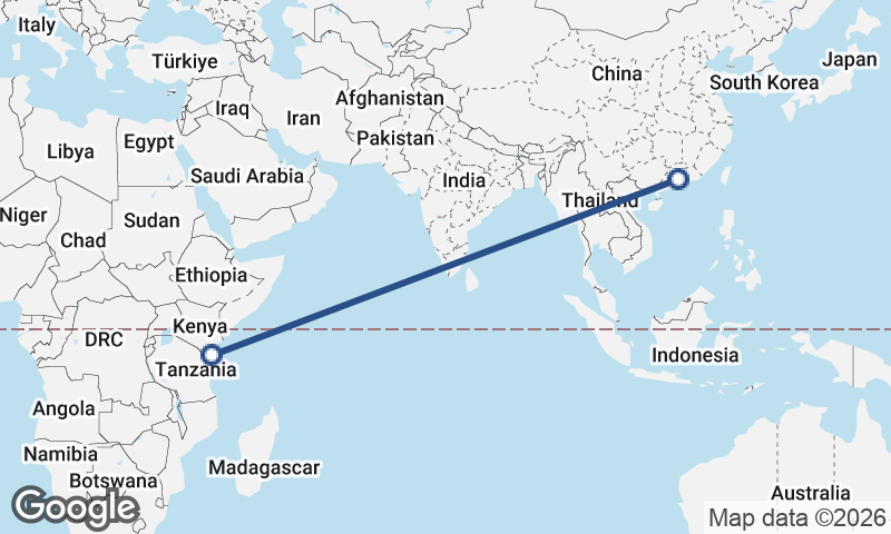 Guangzhou to Mombasa