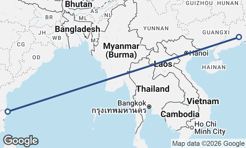 Guangzhou to Chennai