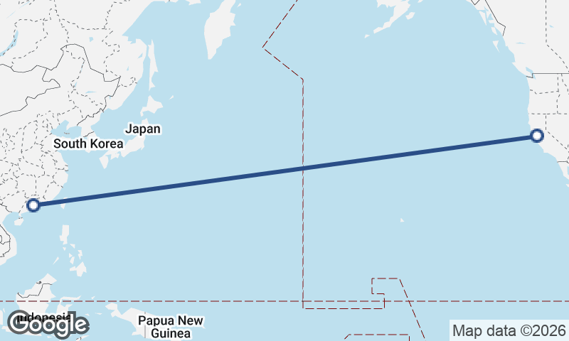 Guangzhou to Oakland