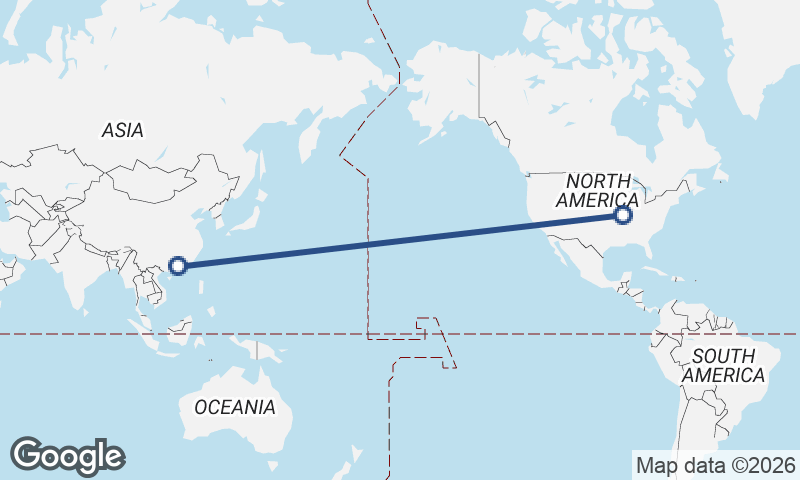 Guangzhou to St. Louis