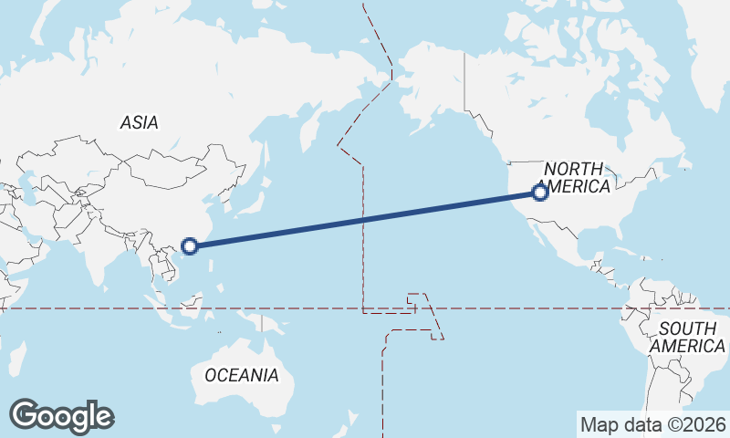 Guangzhou to Salt Lake City