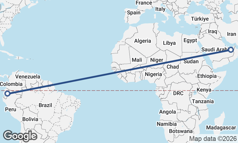 United Arab Emirates to Ecuador