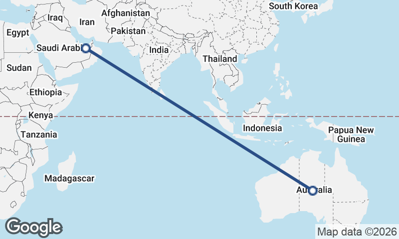 United Arab Emirates to Australia