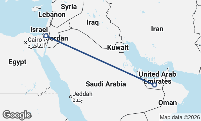 United Arab Emirates to Israel