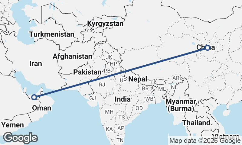 United Arab Emirates to China