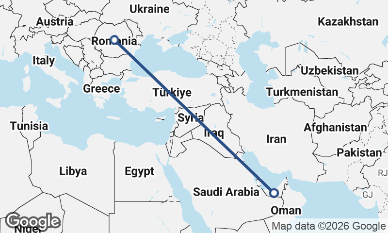 United Arab Emirates to Romania