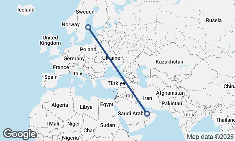 United Arab Emirates to Sweden
