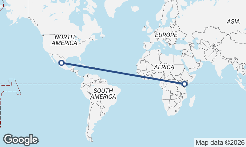 Mexico to Kenya