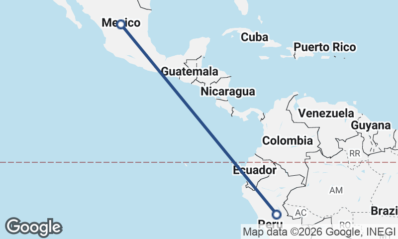 Mexico to Peru