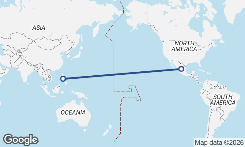 Mexico to Philippines