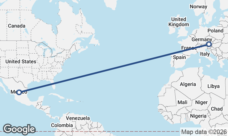 Mexico to Austria