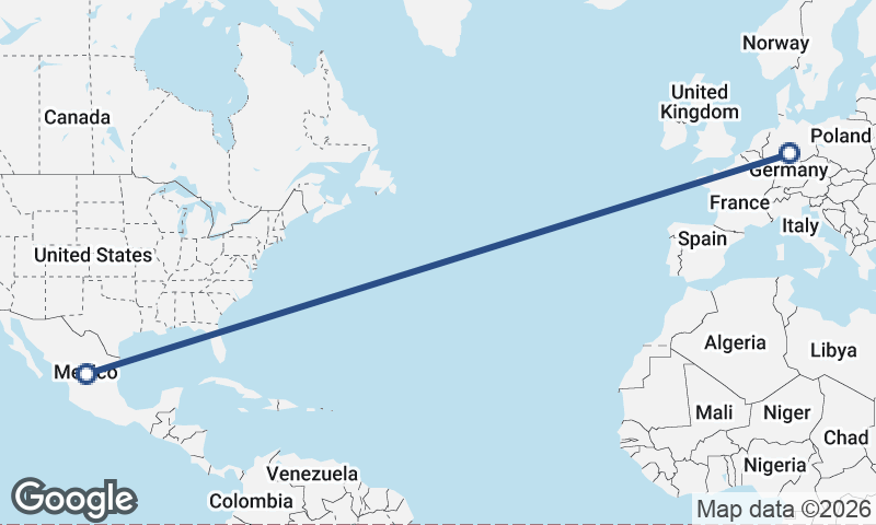 Mexico to Germany
