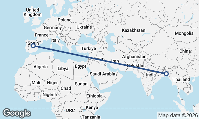 Bangladesh to Spain