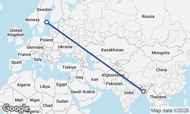Bangladesh to Sweden