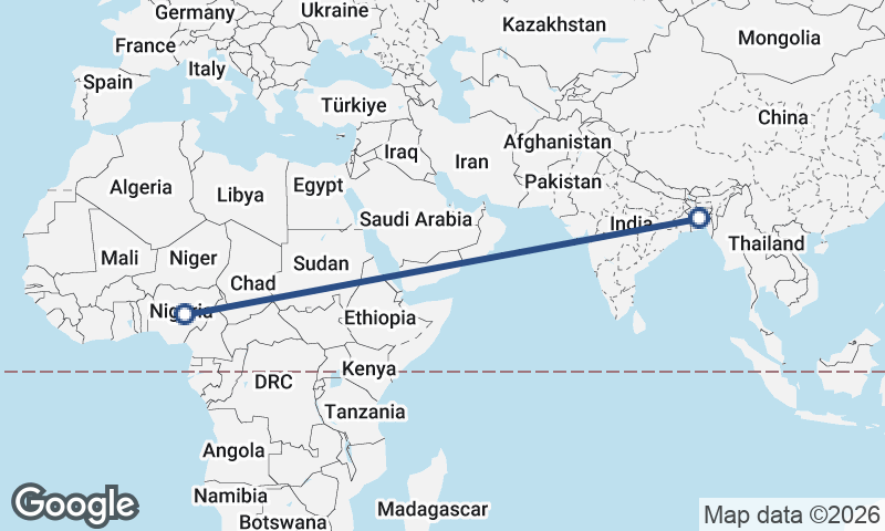 Bangladesh to Nigeria
