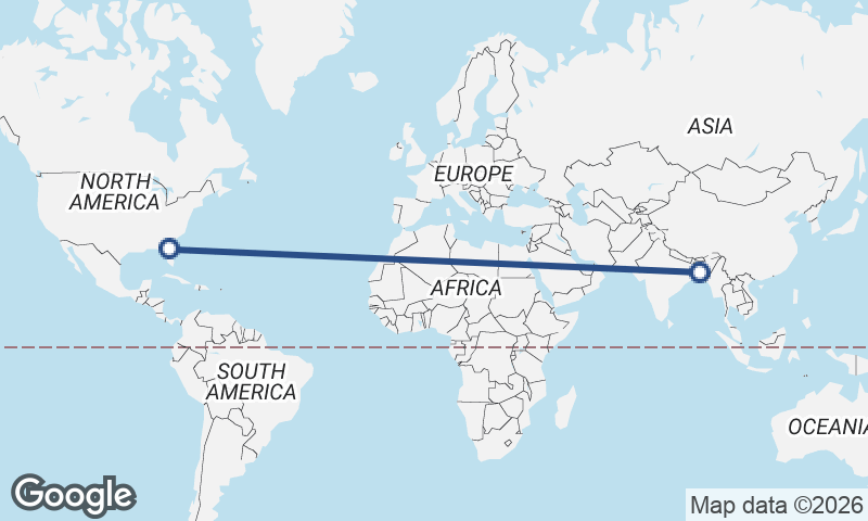 Dhaka to Jacksonville