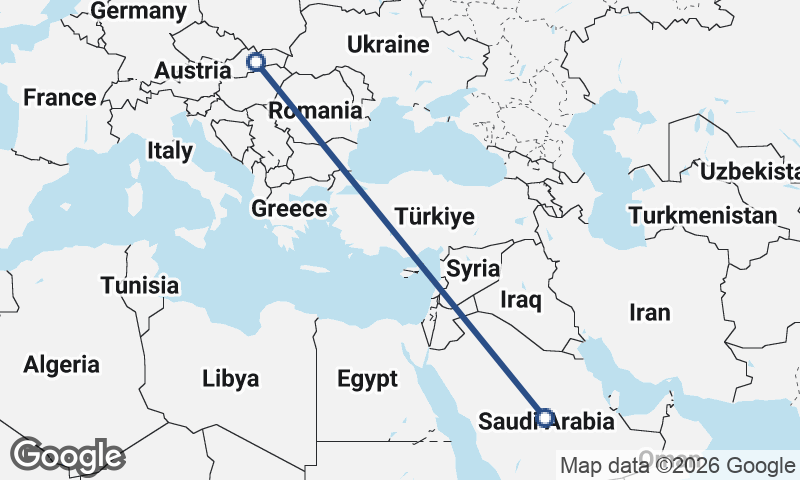 Saudi Arabia to Slovakia