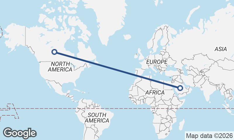 Saudi Arabia to Canada