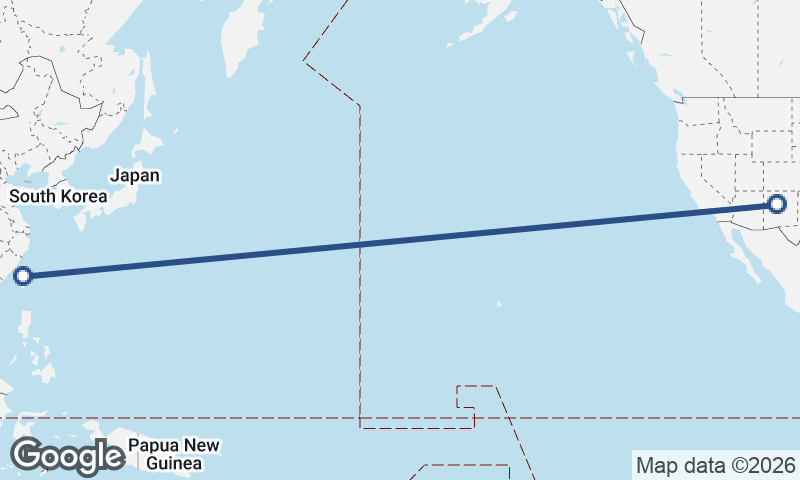 Taichung to Albuquerque