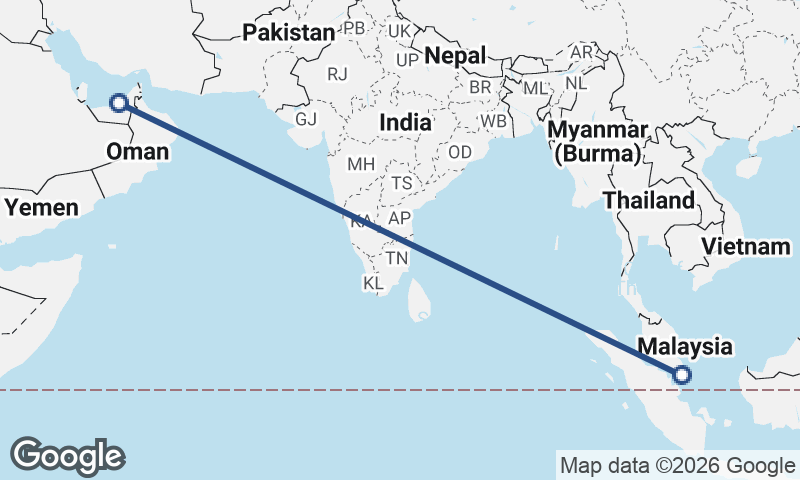 Abu Dhabi to Singapore