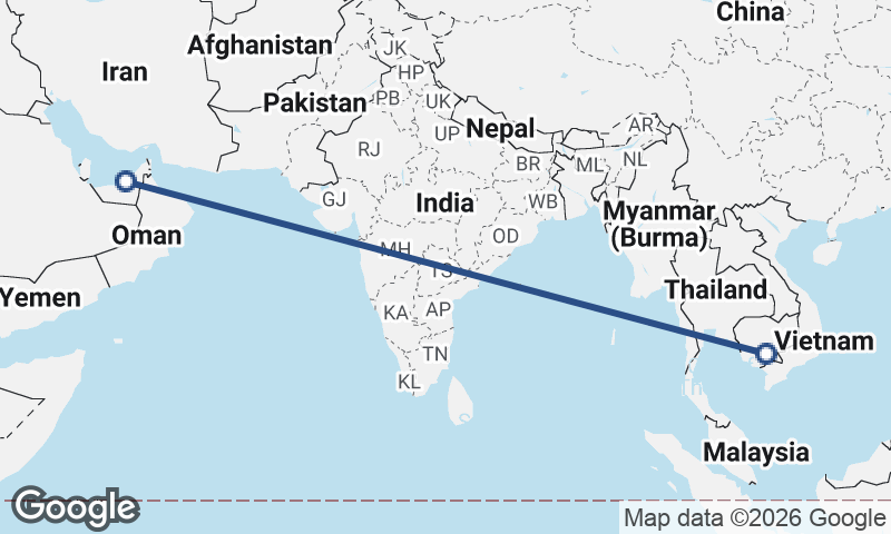 Abu Dhabi to Phnom Penh
