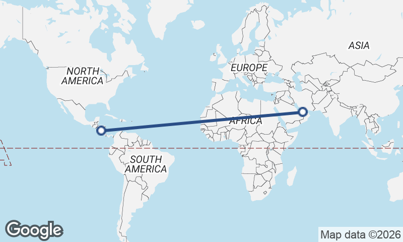 Abu Dhabi to Managua