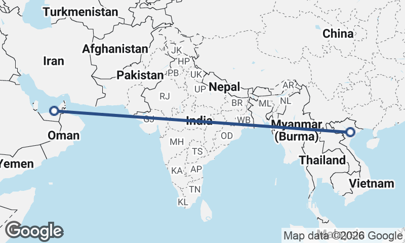 Abu Dhabi to Hanoi