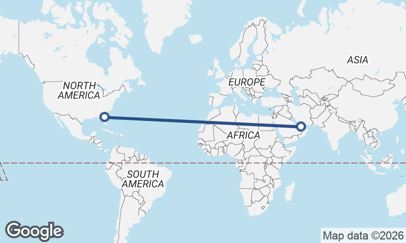 Abu Dhabi to Jacksonville