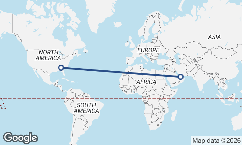 Abu Dhabi to Atlanta