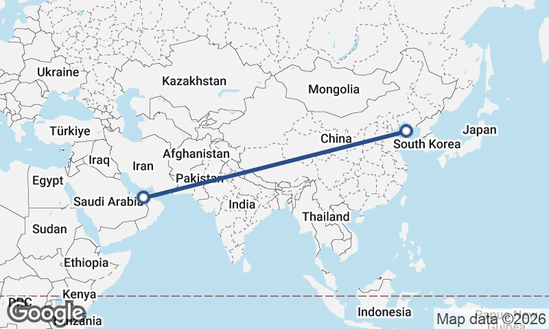 Abu Dhabi to Dalian