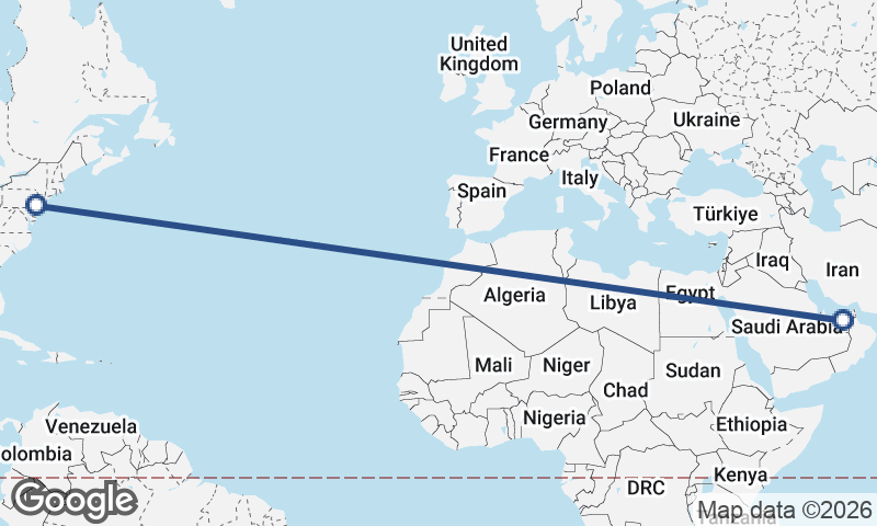 Abu Dhabi to Philadelphia