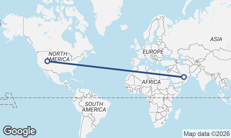 Abu Dhabi to Salt Lake City