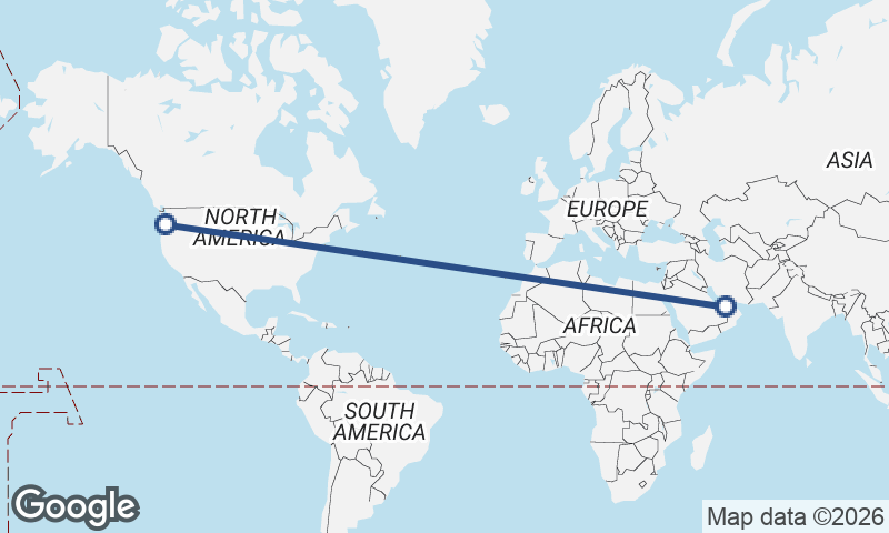 Abu Dhabi to Portland