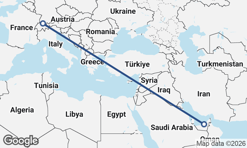 Abu Dhabi to Zürich