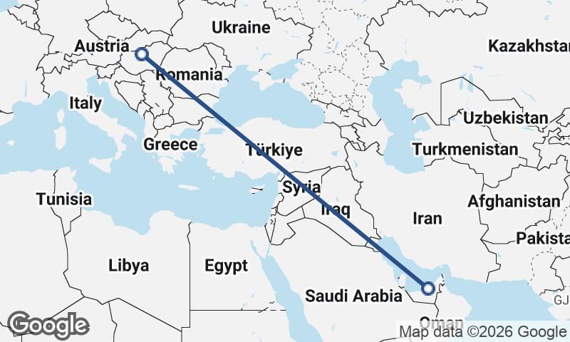 Abu Dhabi to Budapest