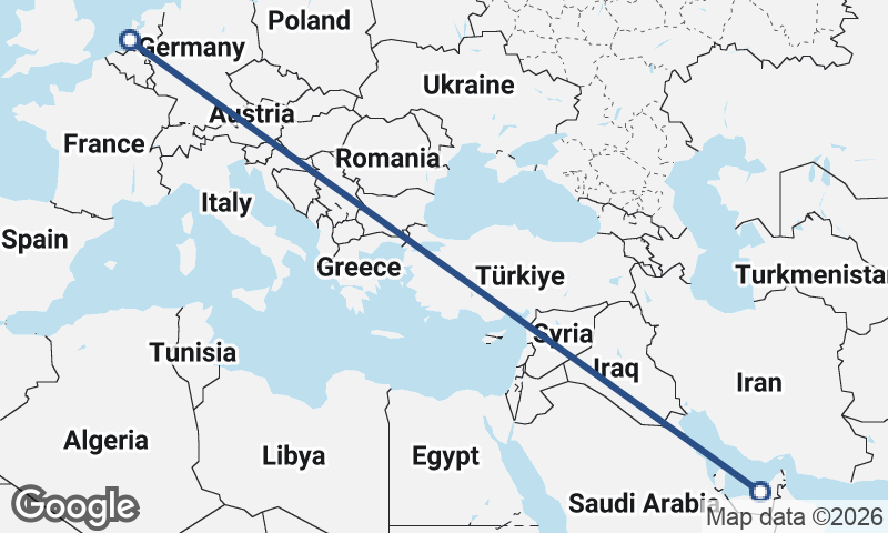 Abu Dhabi to Rotterdam