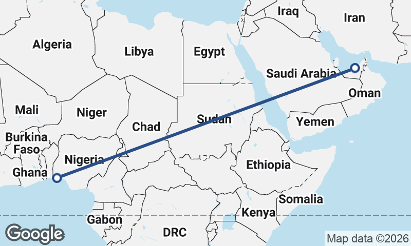 Abu Dhabi to Lagos