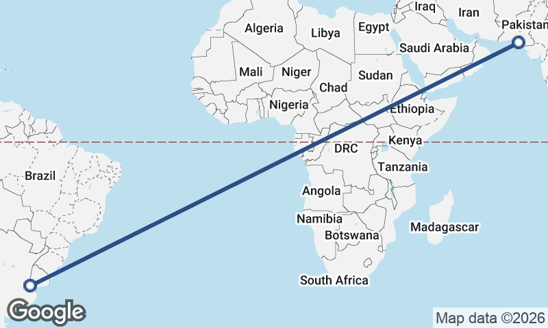 Karachi to Buenos Aires