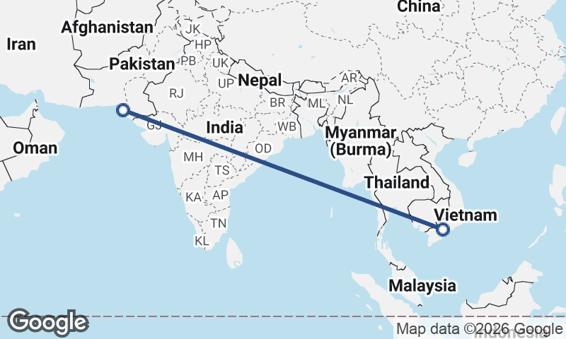 Karachi to Ho Chi Minh City