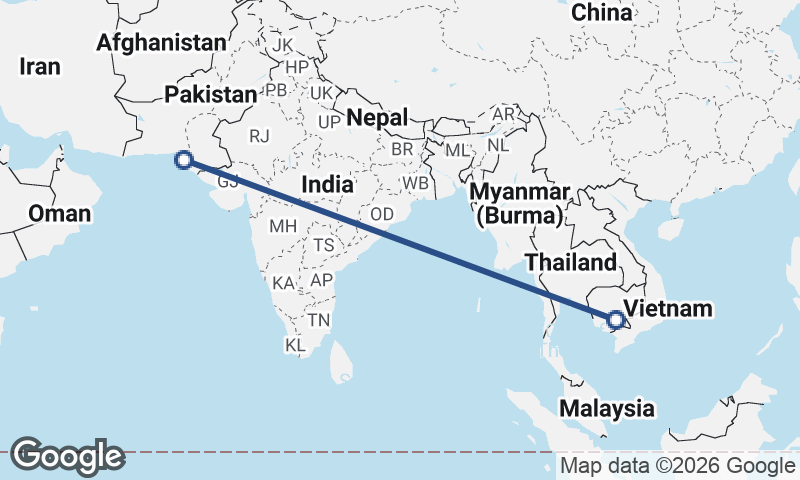 Karachi to Phnom Penh