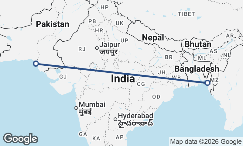 Karachi to Chittagong