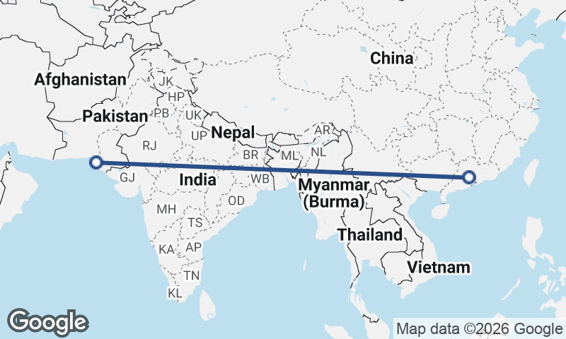 Karachi to Guangzhou