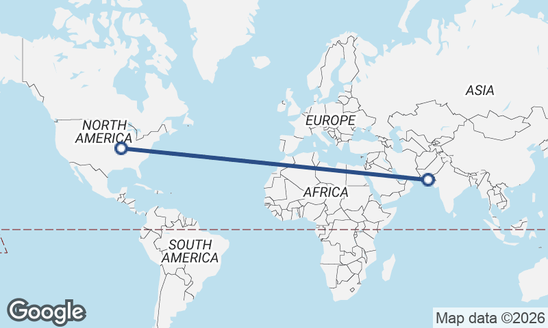 Karachi to St. Louis
