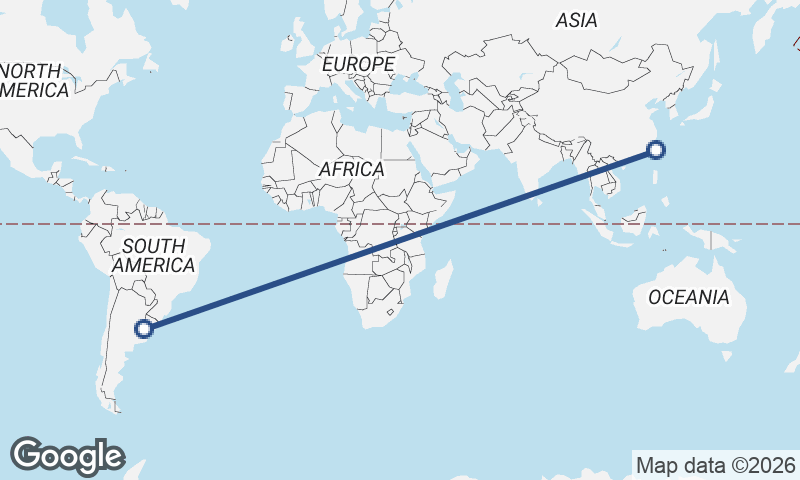 Taipei to Buenos Aires