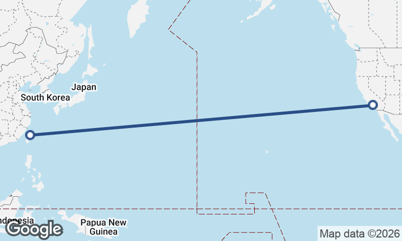 Taipei to Los Angeles
