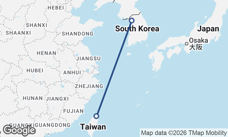 Taipei to Seoul