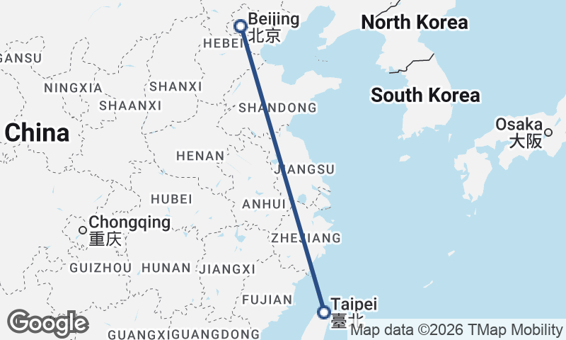 Taipei to Beijing