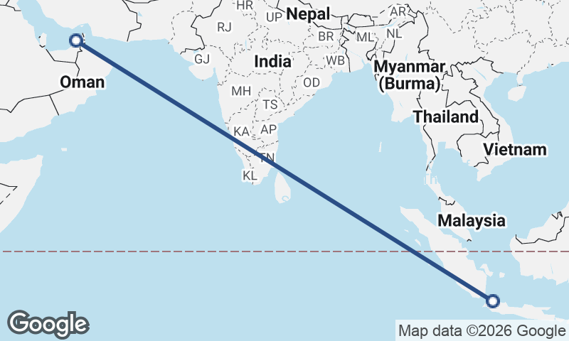Dubai to Jakarta