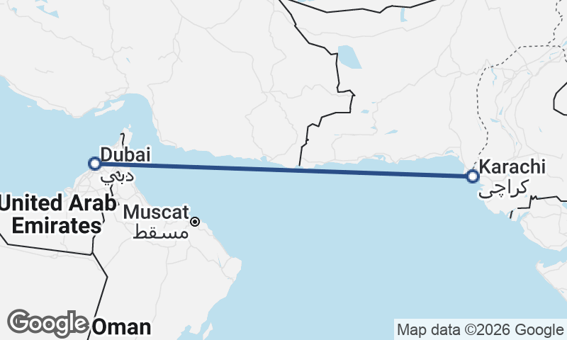 Dubai to Karachi