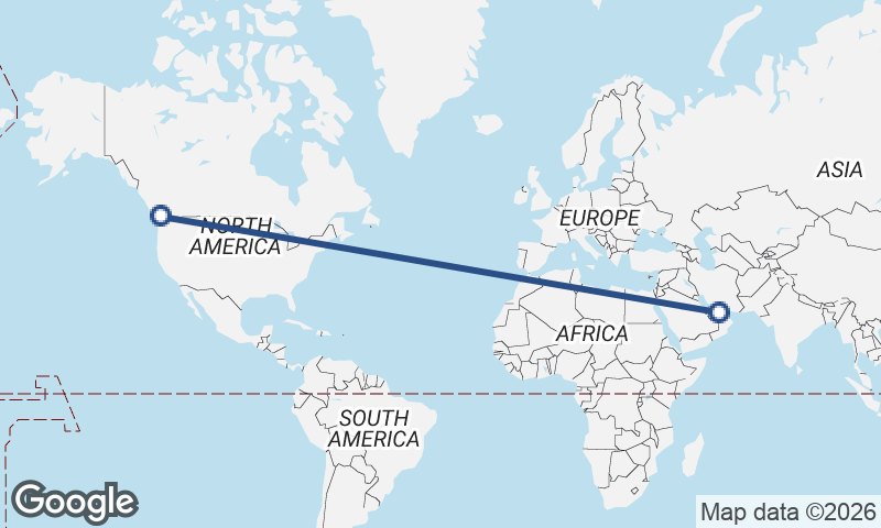 Dubai to Vancouver